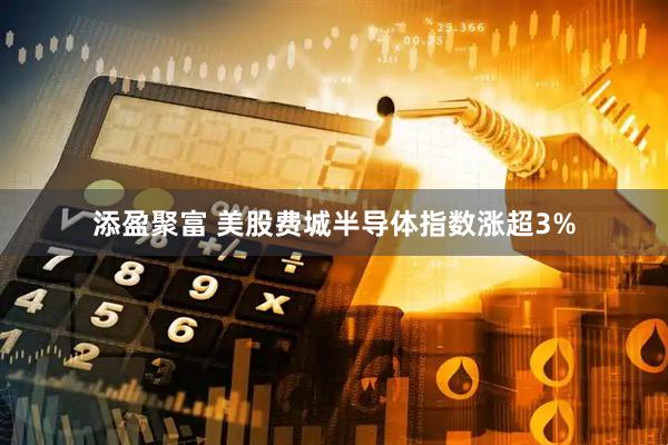添盈聚富 美股费城半导体指数涨超3%